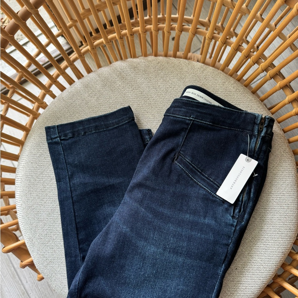 Anthropologie High-Rise Denim Leggings